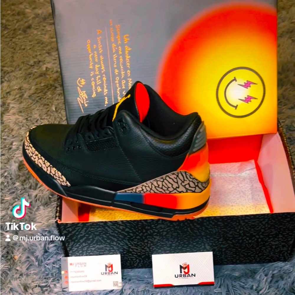 Beautiful Jordan retro 3 J Balvin Rio